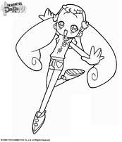 coloriage magical doremi flora